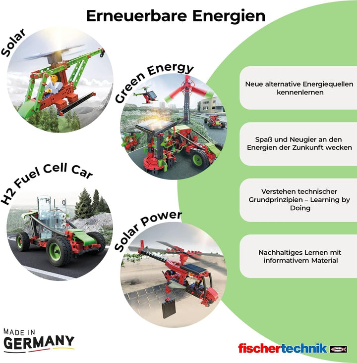 fischertechnik 559879 PROFI Green Energy – Bausatz für Kinder ab 9 Jahren, Experimentierkasten für S