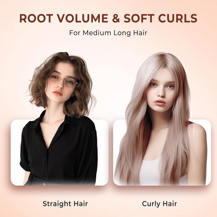 OKWRAP Thermal Brush 38mm Thermobürste, Lockenstab Grosse Locken Geeignet für Langes und Kurzes Haar
