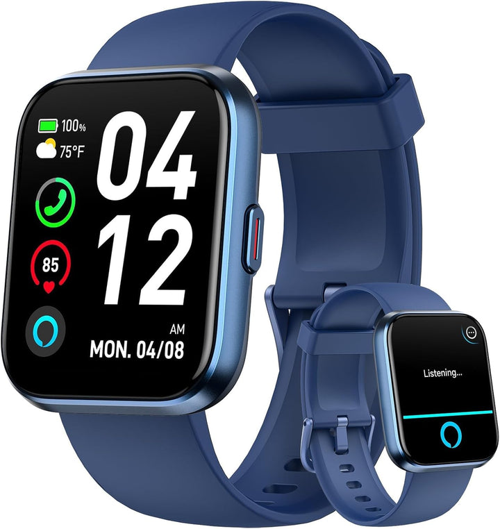 Smartwatch Herren Damen, 1,85" HD Smartwatch Damen mit Telefonfunktion, Smart Watch Fitnessuhr 120+