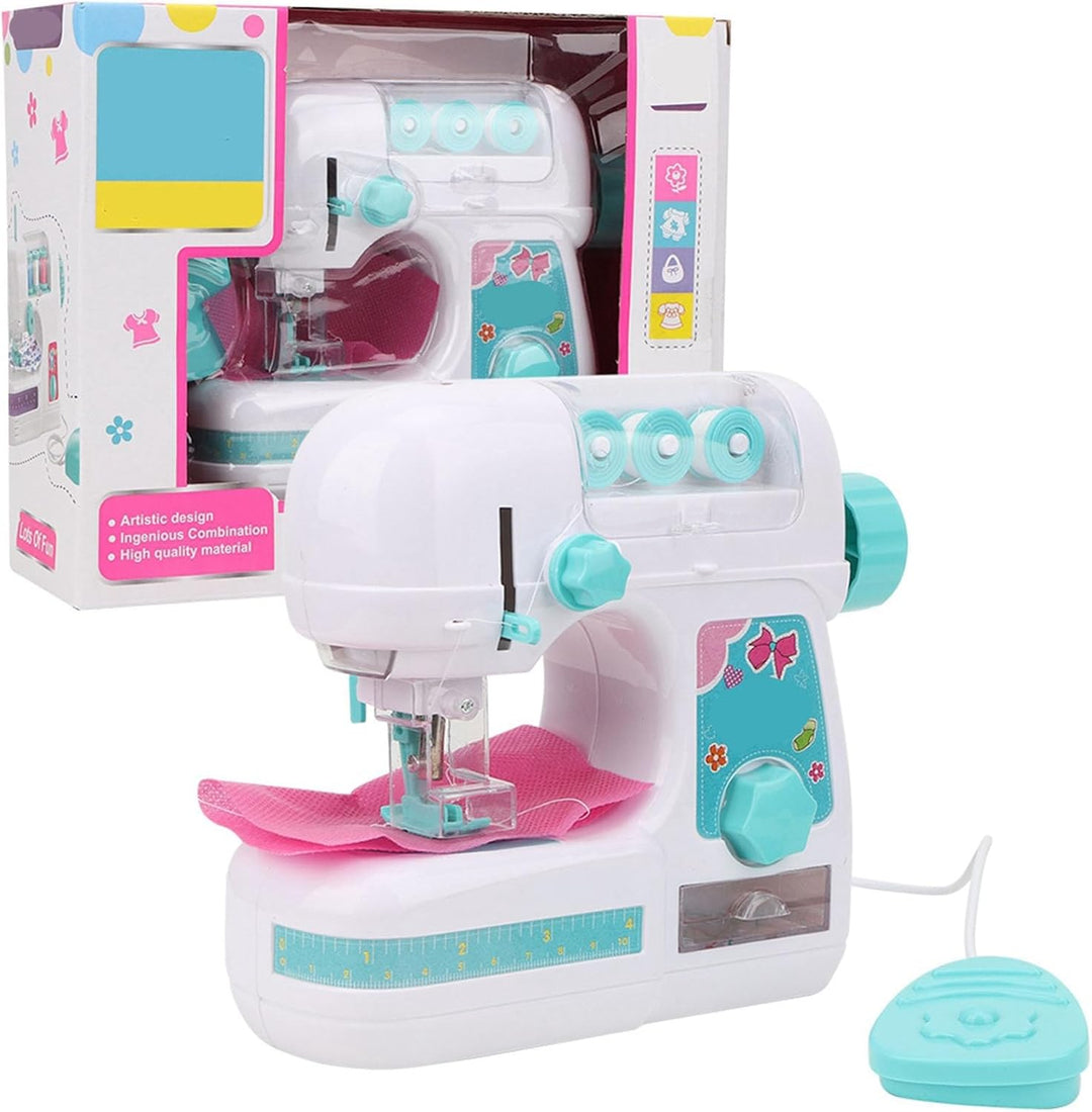 Bonbela Elektrische Nähmaschine Spielzeug für Kinder Mädchen Kinder 3+ Jahre mit Zartem Design Premi