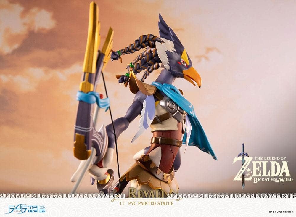 First 4 Figures Legend of Zelda Breath of Wild PVC Statue Revali 26 cm, BOTWRS, Mehrfarbig 26 cm Meh