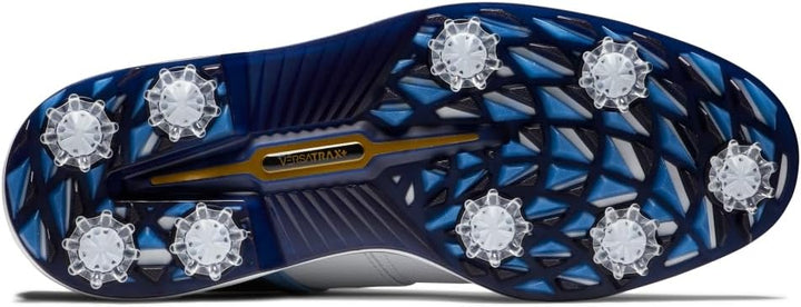 FootJoy Herren Premiere PackardGolfschuh 41 EU Weit Weiss Hellblau Marineblau, 41 EU Weit Weiß