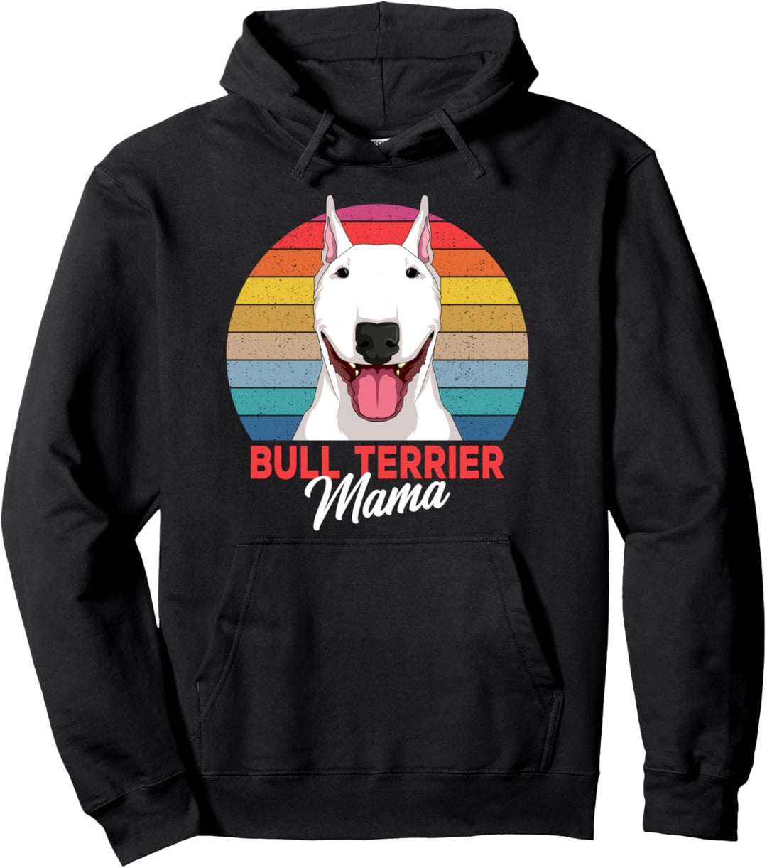 Bullterrier Hunde Mama Bull Terrier Hund Frauchen Pullover Hoodie