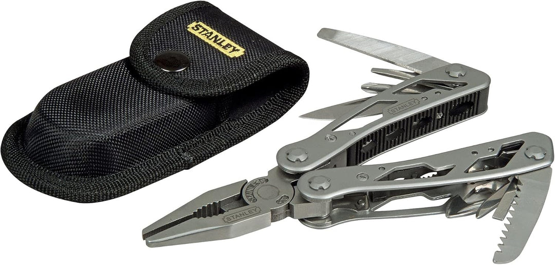 Stanley STA084519 12 in 1 Multi-Tool, Multifunktionswerkzeug mit Tasche