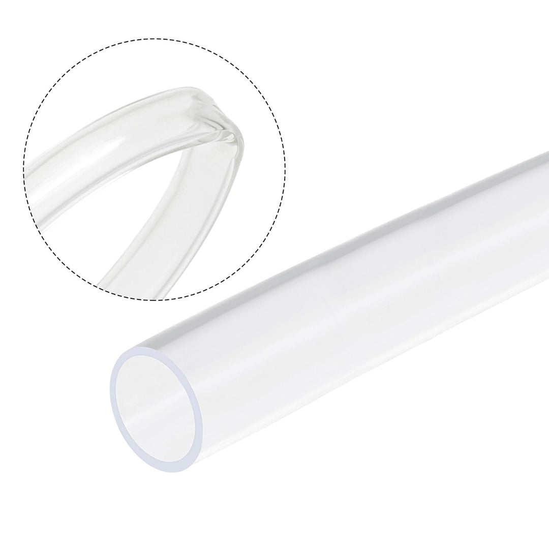 sourcing map PVC Schlauch 28mm ID x 34mm OD, 1 Meter Kondensatschlauch Wasserleitung Kunststoff für