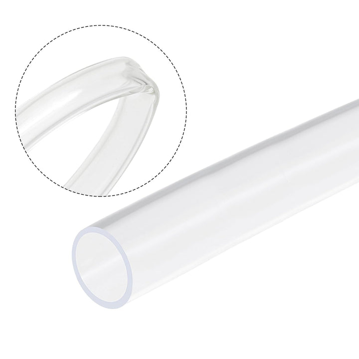 sourcing map PVC Schlauch 28mm ID x 34mm OD, 1 Meter Kondensatschlauch Wasserleitung Kunststoff für