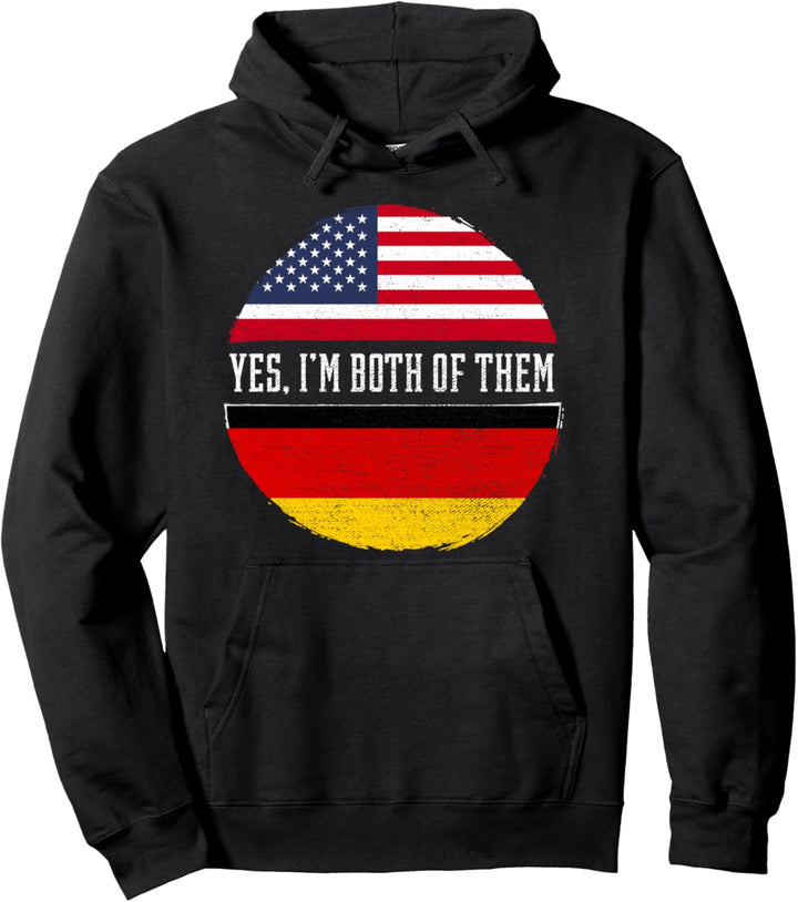 Halb Amerikanische Halb Deutschland USA Flagge Deutschland Heritage DNA Pullover Hoodie