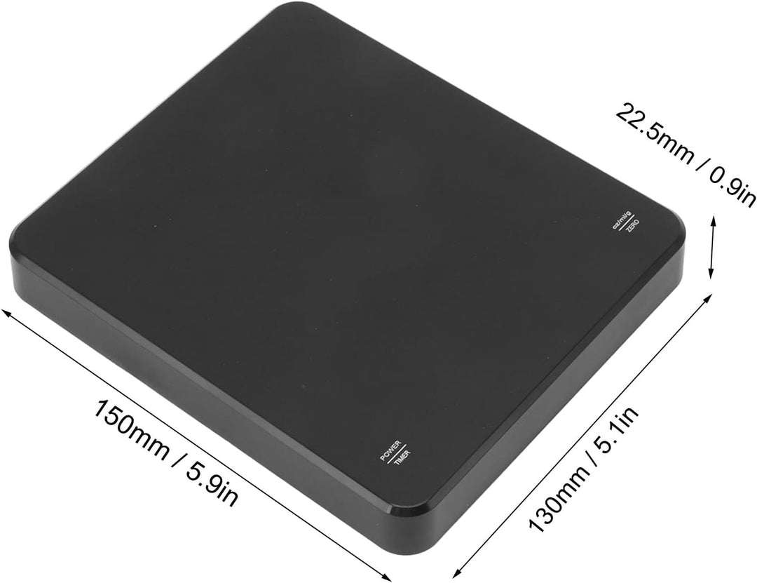 Kaffeewaage, USB-Aufladung, Automatische Nulllöschung, Hohe Genauigkeit, LED-Digitalanzeige, Handgeb