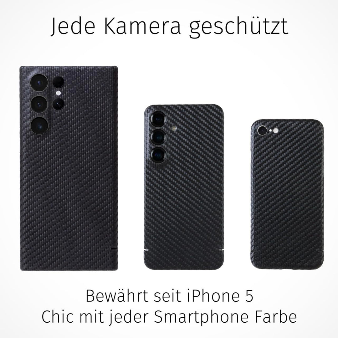 FILONO Samsung Galaxy S21+ Carbon Hülle, ultradünn, hochwertig, schwarz-matt-chic, S21+