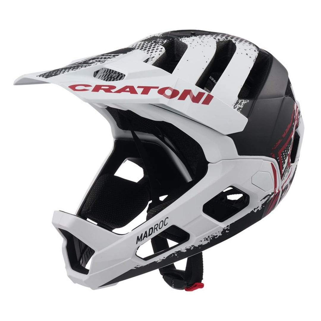 Cratoni MTB-Fahrradhelm Madroc weiss-schwarz matt, M