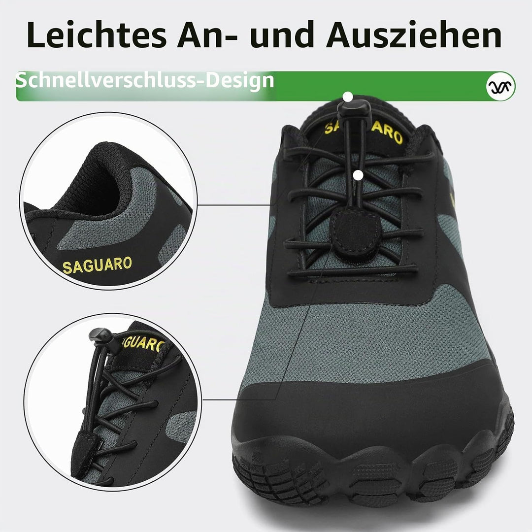 SAGUARO Herren Damen Barfussschuhe Wanderschuhe Traillaufschuhe Minimalistische Outdoor Wassersports