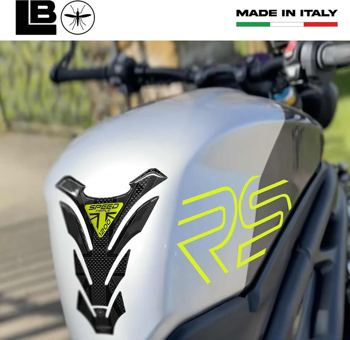 LABELBIKE 3D Aufkleber Motorrad Tankpad kompatibel mit Triumph | Speed Triple 1200 RS 2025, Harzschu