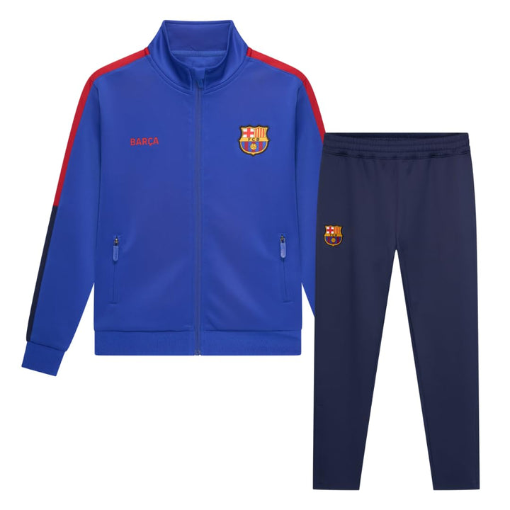 FC Barcelona Trainingsanzug Blau für Erwachsene - Grösse S bis XXL - Barca Herren Trainingsanzug - O