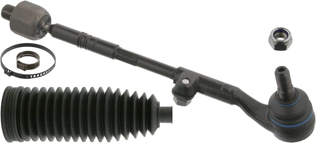 febi bilstein 46258 Spurstange mit Lenkmanschettensatz , 1 Stück Vorderachse rechts, Vorderachse rec