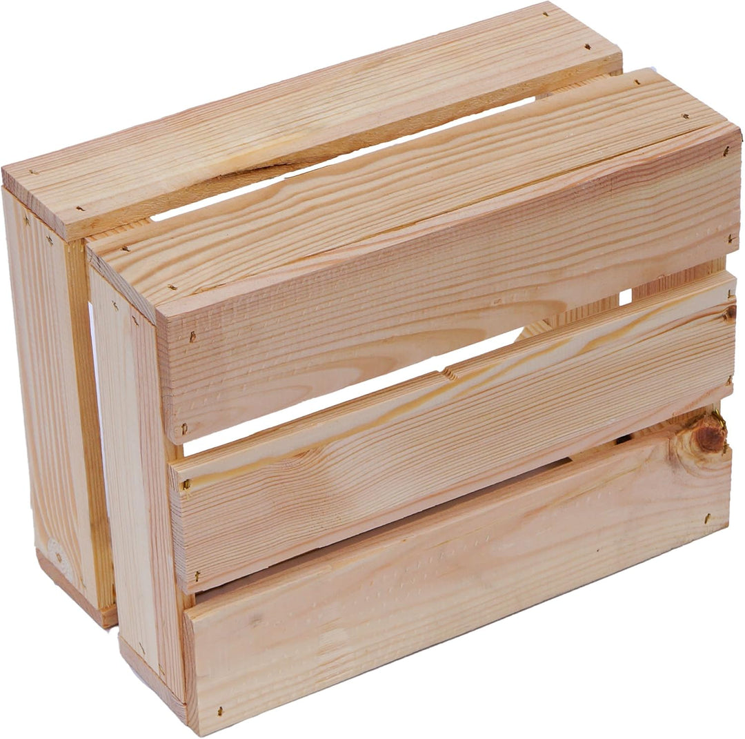 Kistenkolli Altes Land kleine geflammte Kiste Frieda Masse ca 30x22x16cm Weinkiste Aufbewahrungskist