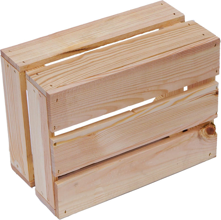 Kistenkolli Altes Land kleine geflammte Kiste Frieda Masse ca 30x22x16cm Weinkiste Aufbewahrungskist
