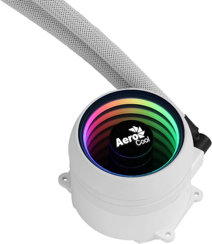 AeroCool MIRAGEL240W, CPU-Flüssigkeitskühlung, 2x12cm ARGB-Lüfter, TDP 400W, Weiss, MIRAGEL240W