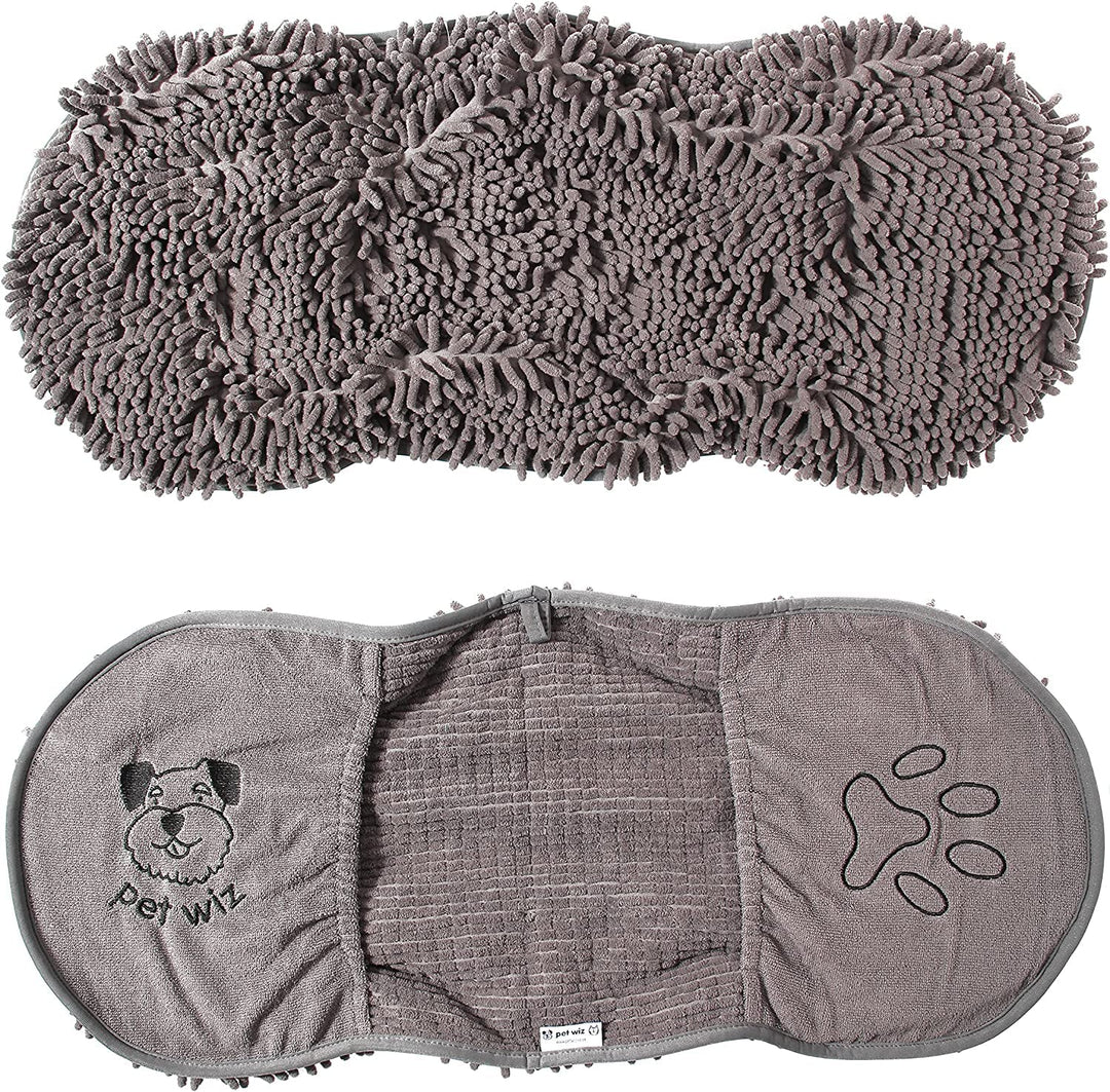 pet wiz Mikrofaser-Handtuch für Nudeln/Chenille, super saugfähig, schnell trocknend, leicht, mit pra