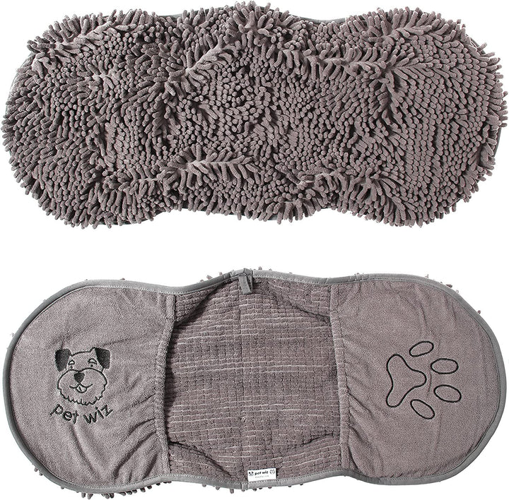 pet wiz Mikrofaser-Handtuch für Nudeln/Chenille, super saugfähig, schnell trocknend, leicht, mit pra