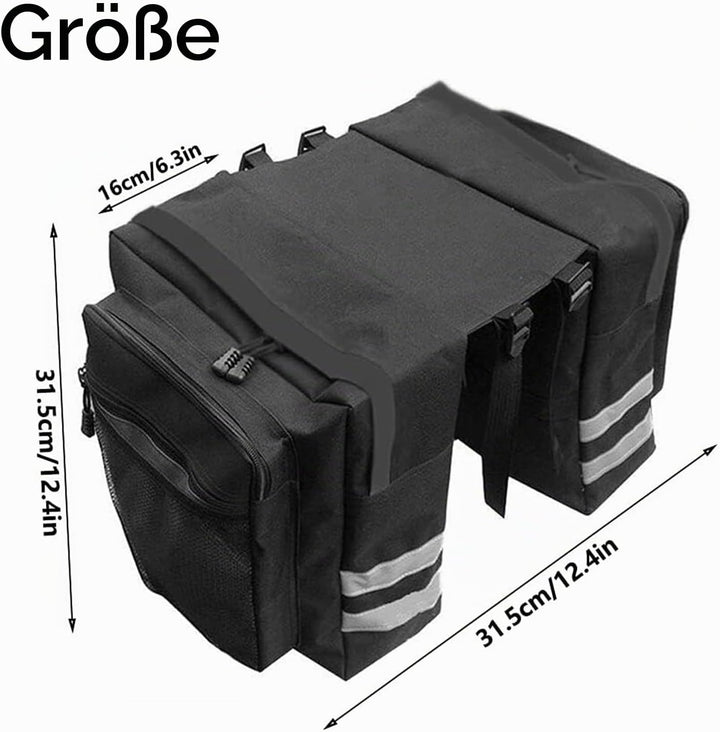 Packtaschen Fahrrad, Fahrradtasche Gepäckträger, Satteltaschen für Fahrrad Gepäckträger, Pannier Rac