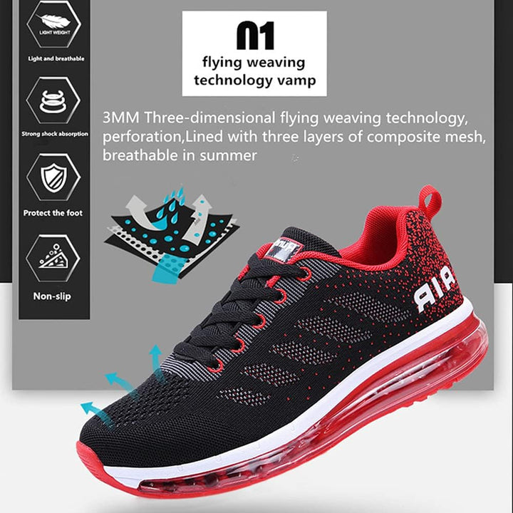 Unisex Sportschuhe Herren Damen Laufschuhe mit Luftpolster Turnschuhe Sneakers Air Schuhe Trainer Le