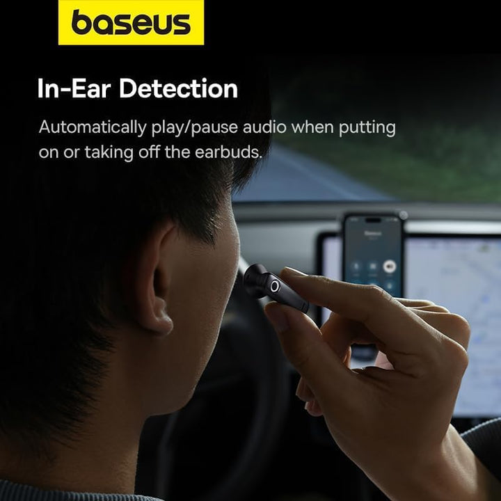 Smart Wireless earpiece Baseus CM10 (Black)
