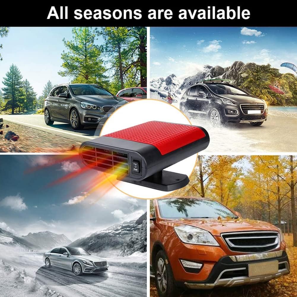 flexman Auto Heizlüfter, 150W ABS Tragbare Autoheizung, 360 Grad Tragbare Schnelle Kfz Heizlüfter, F