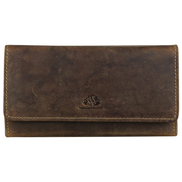 Greenburry Vintage Geldbörse Leder 18 cm (braun), braun