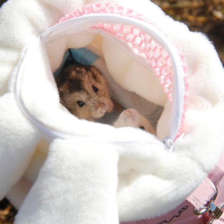 Meerschweinchen-Tragetasche, niedliche Hasenohr-Reisetragetasche, Hamster-Umhängetasche, Kleintier-T