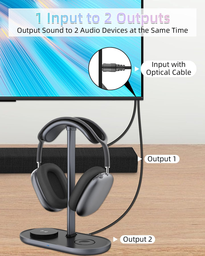 YANBORONSON Toslink Digitales Optisches Splitterkabel 1 Eingang 2 Ausgänge, 1x2 Audio-Splitter, Opti
