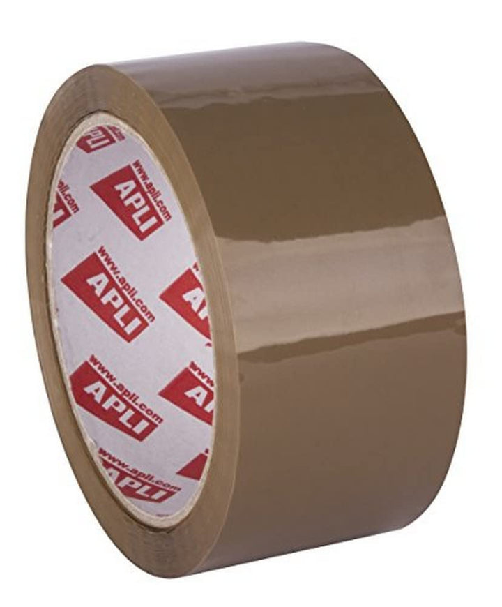 APLI Packung mit 36 Rollen ohne Lärm, 48 mm x 66 m, 28 µm, Acrylbraun
