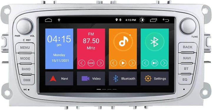 hizpo Android 10 Autoradio Stereo Kopfeinheit 7 Zoll mit Carplay Mirror Link Touchscreen In Dash GPS