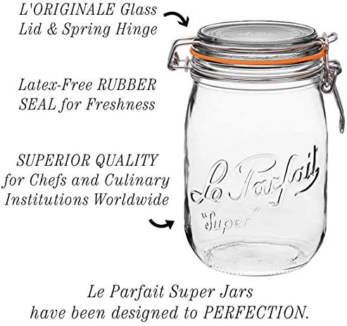 Le Parfait - Super Gläser - 0,75L , 6 Stück, 0,75L