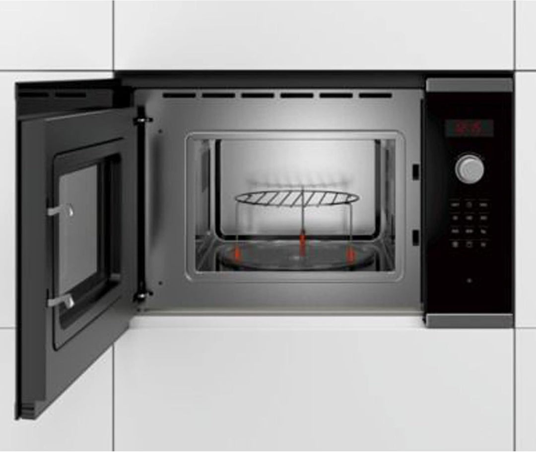 Bosch bel523ms0 eingebaut 20L 800 W schwarz, Edelstahl – Mikrowelle (eingebaut, 20 L, 800 W, Rotatio
