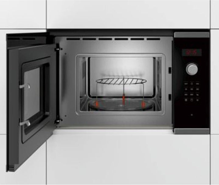 Bosch bel523ms0 eingebaut 20L 800 W schwarz, Edelstahl – Mikrowelle (eingebaut, 20 L, 800 W, Rotatio