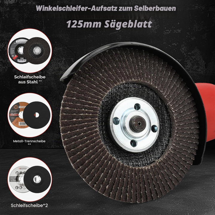 Akku-Winkelschleifer für Milwaukee 18 V Akku, 125 mm, 12000 U/min, bürstenloses Schleifwerkzeug mit
