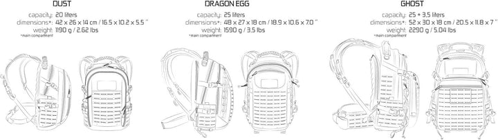 Direct Action Ghost Taktischer Rucksack mit 31 Liter Fassungsvermögen Coyote Braun, Coyote Braun