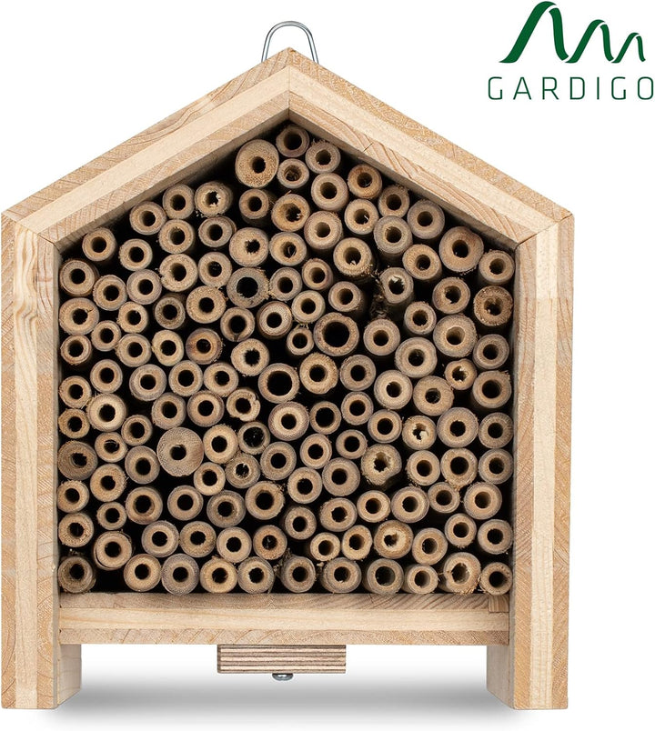 GARDIGO® Tierhaus System: Bienenhaus I Bienenhotel aus Massivholz I Made in Germany I Wildbienen Nis