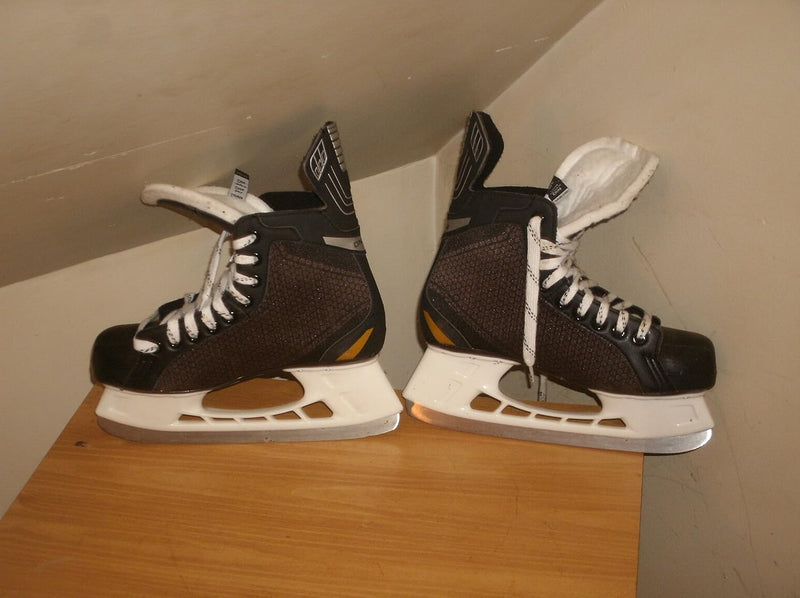 Bauer Kinder Schlittschuh Supreme S 140 Youth Eishockeyschlittschuh 7/25 Schwarz/Silber, 7/25 Schwar