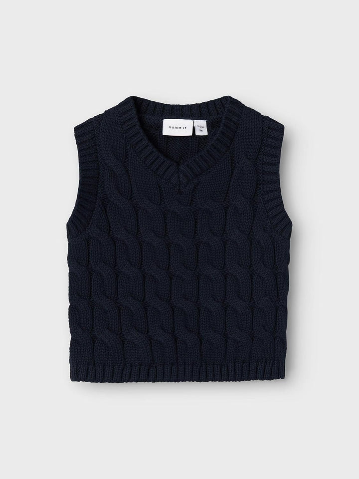 NAME IT boy Strickweste Regular Fit 50 Dark Sapphire, 50 Dark Sapphire