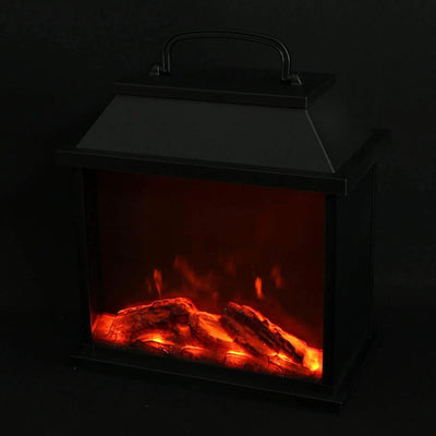 Dekoleidenschaft LED Kamin mit faszinierendem Flammen-Effekt, Tischfeuer, Tischkamin, Batterie- und
