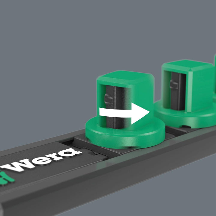 Wera 05005450001 Nuss-Magnetleiste B Imperial 1, Zyklop Steckschlüsseleinsatz-Satz, 3/8"-Antrieb, zö