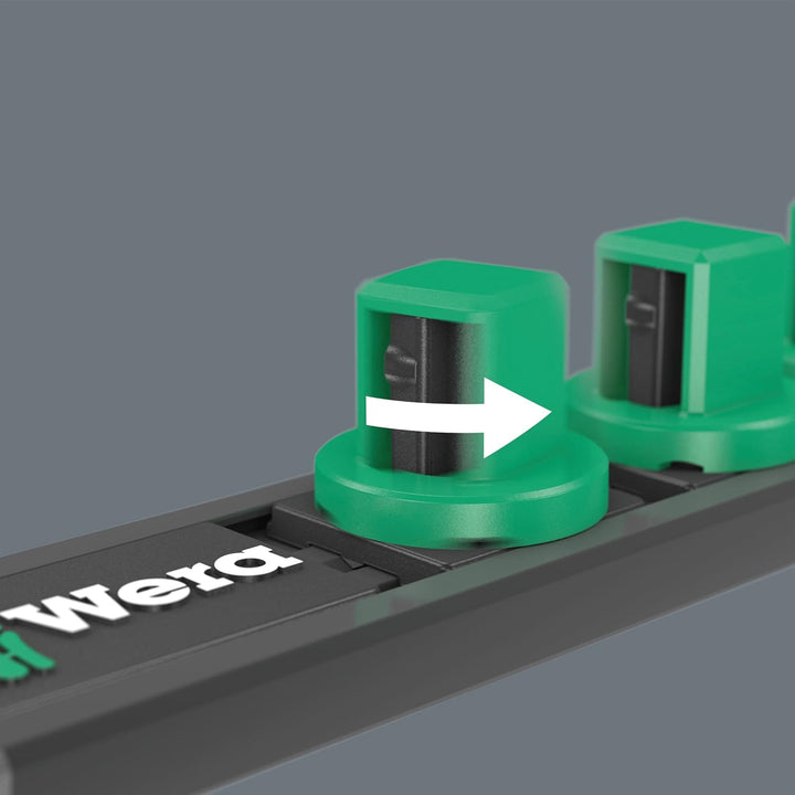 Wera 05005480001 Nuss-Magnetleiste C Imperial 1, Zyklop Steckschlüsseleinsatz-Satz, 1/2"-Antrieb, zö