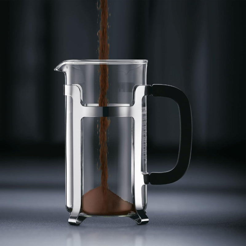 Bodum JESPER Kaffeebereiter (French Press System, Verchromter Edelstahlrahmen, 0,35 liters) glänzend