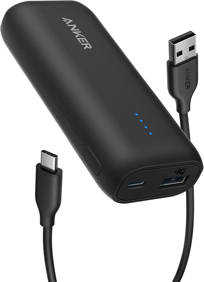 Anker 321 Powerbank (PowerCore 5K), 5200mAh externer Akku, Geeignet für iPhone Serien 12 und 13, Sam