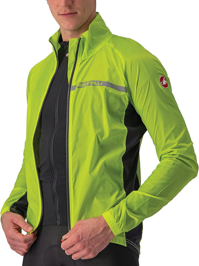 CASTELLI Herren Squadra Stretch Jacket Jacket L ELECTRIC LIME/DARK GRAY, L ELECTRIC LIME/DARK GRAY