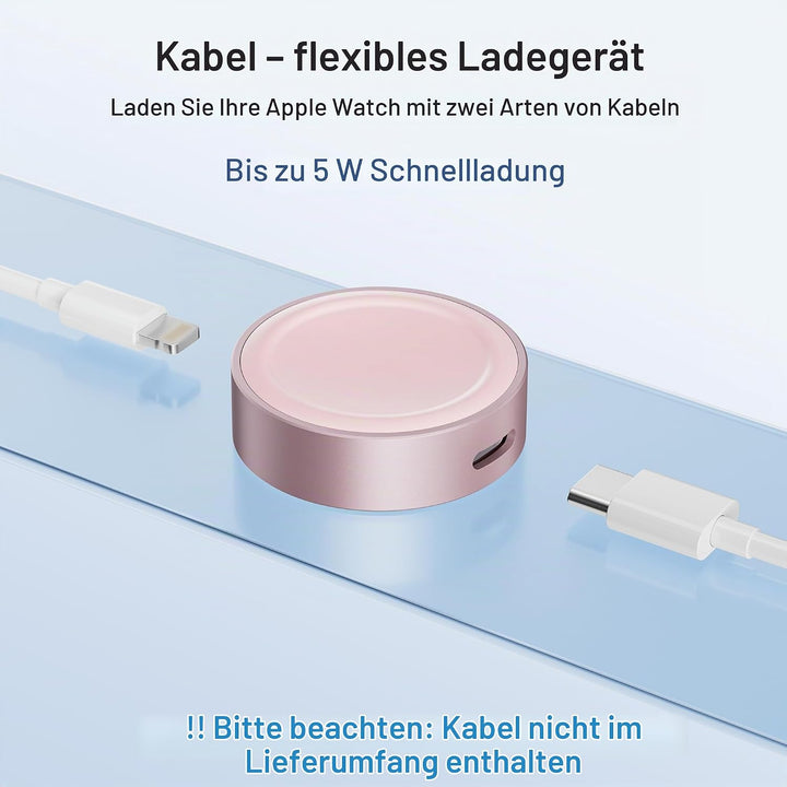 Elebase für Apple Watch SE 3 Ladegerät,Magnetisches Ladeadapter,Tragbarer Drahtloser iWatch Ladegerä