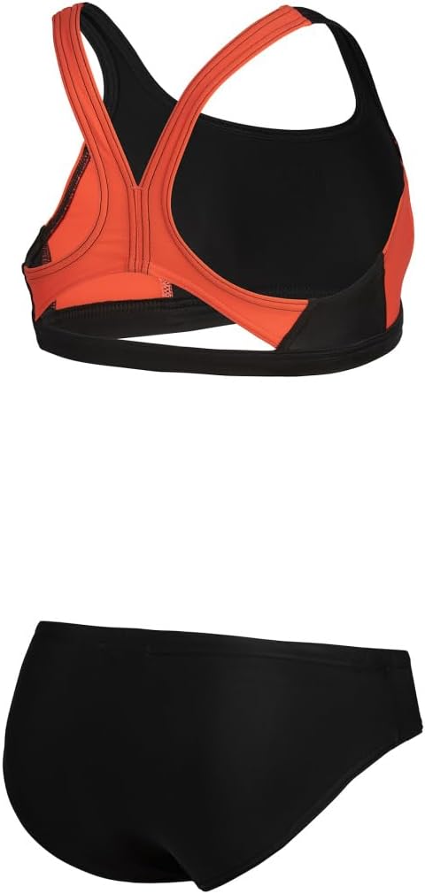 Arena Mädchen G Thrice Jr Two Pieces R Bikini (1er Pack) 128 Black-calypso Coral-white, 128 Black-ca