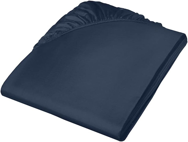 fleuresse Uni-Colours, Spannbettlaken mit Rundumgummi, Mako Satin, 100 Prozent Baumwolle, ideal für
