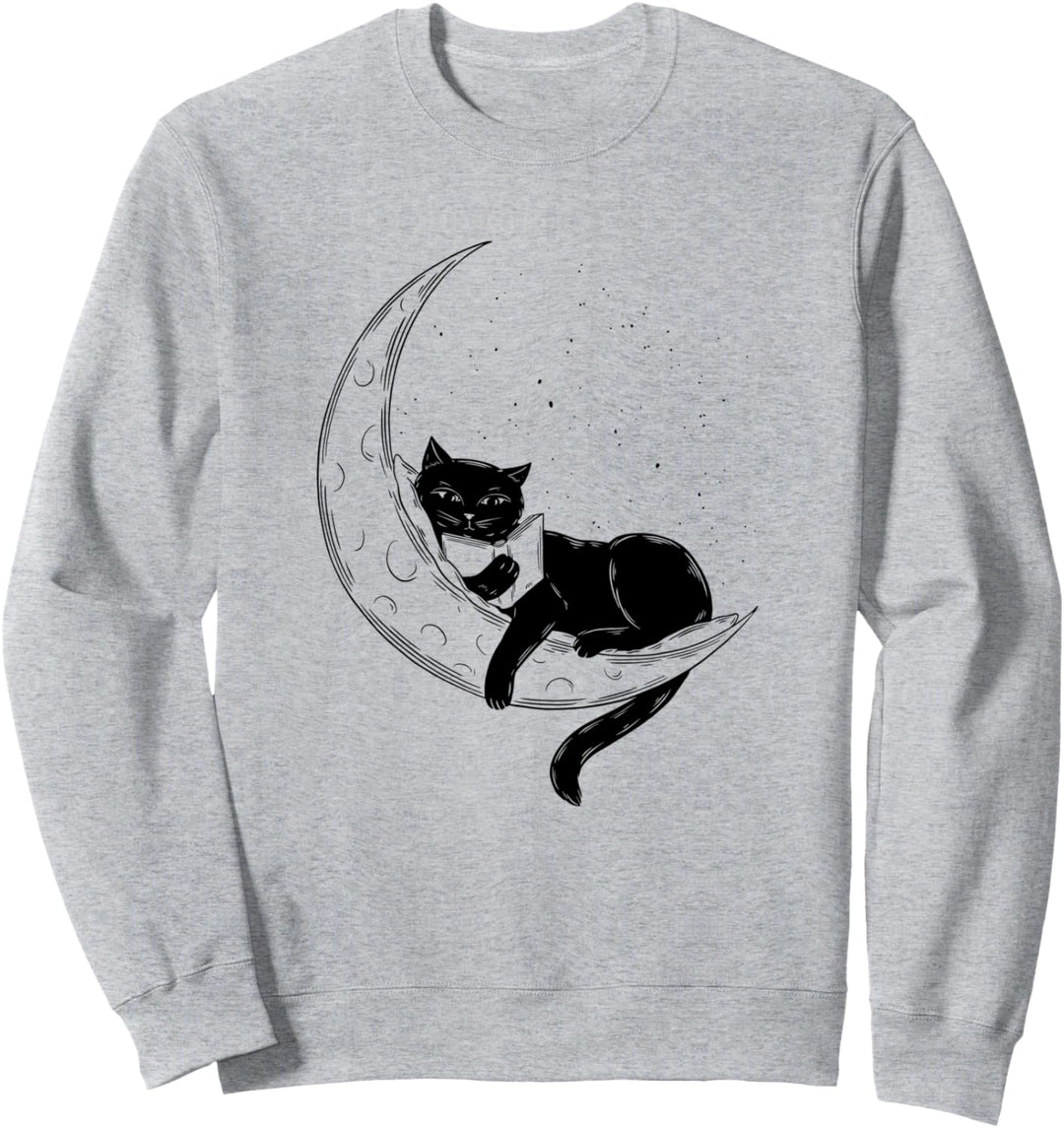 Black Cat Moon Lesebuch Sweatshirt